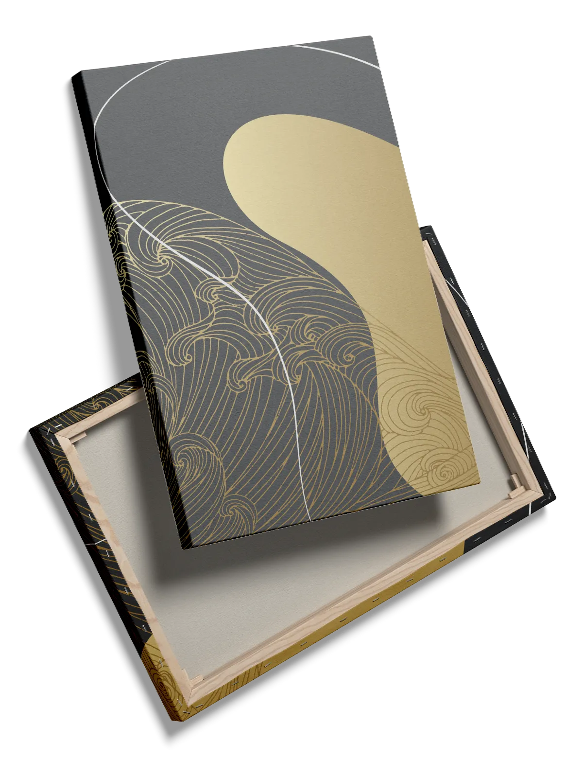 Golden Wave Flow II Plakat