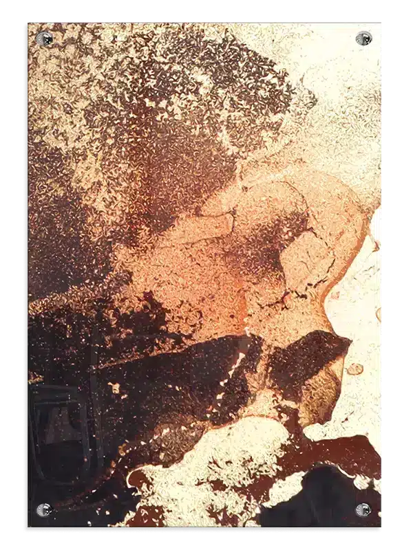 Rust Veins Contours Plakat