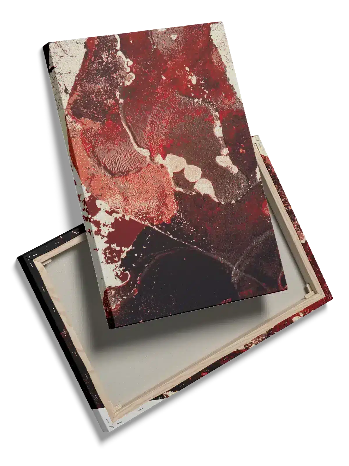 Crimson Abstract Flow Plakat
