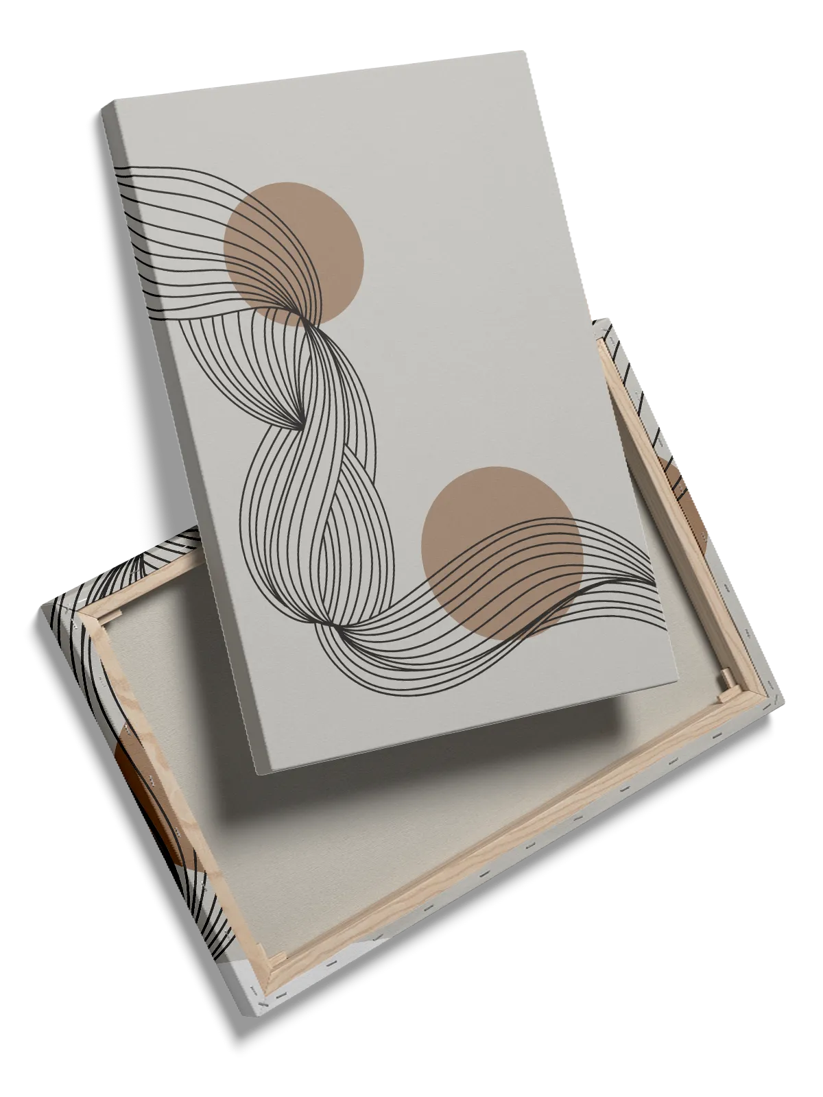 Curved Flow Lines Plakat