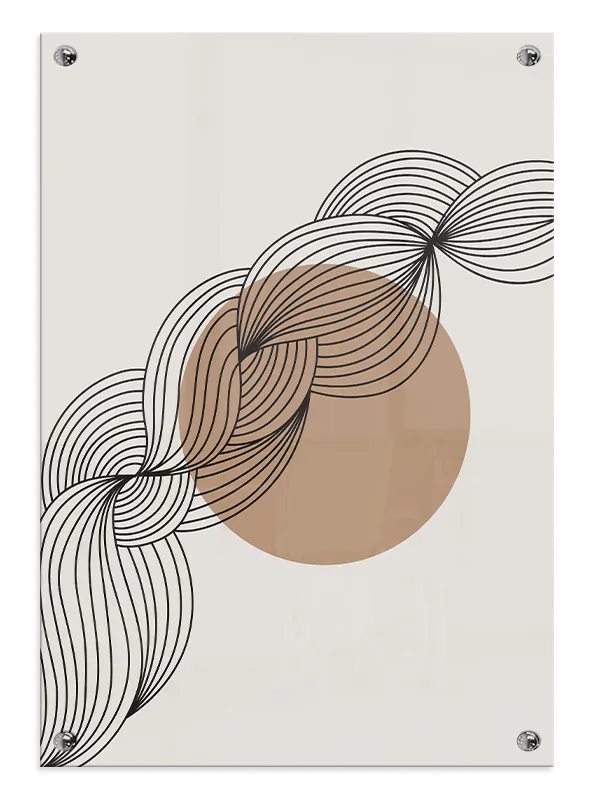 Contour Flow Orbit Plakat