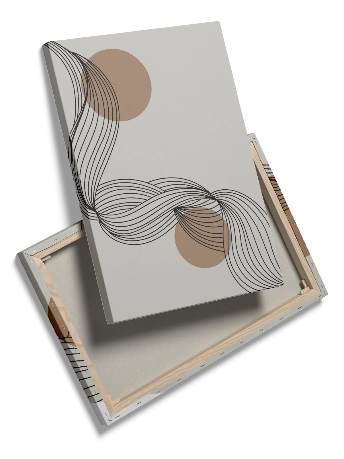 Flowing Line Contours Plakat