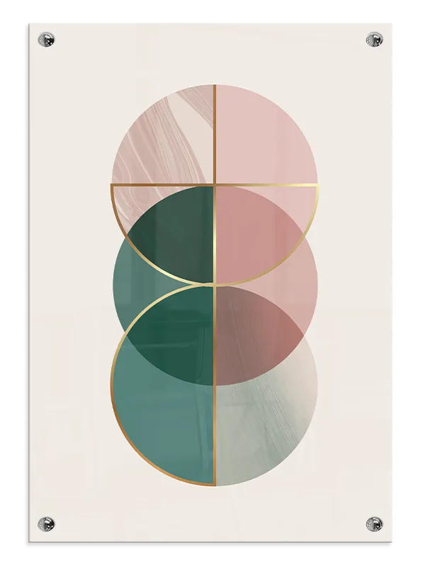 Marbled Circle Harmony Plakat
