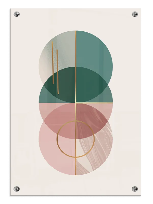Overlapping Circles Harmony Plakat