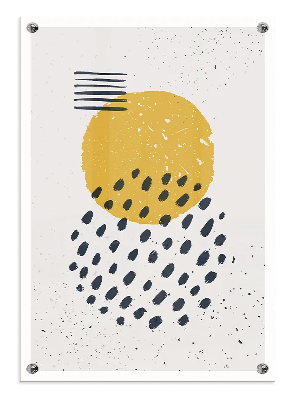 Golden Orb Dots Plakat