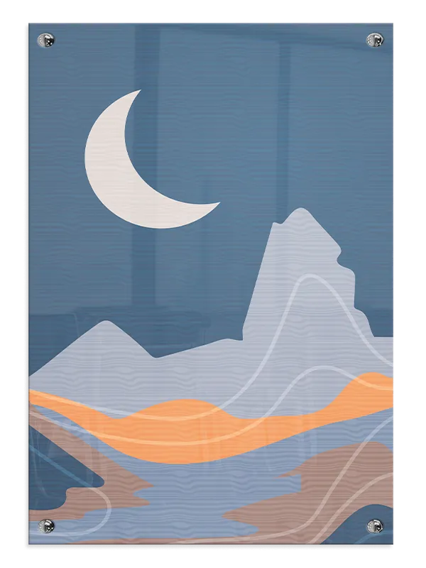 Crescent Moon Horizon Plakat