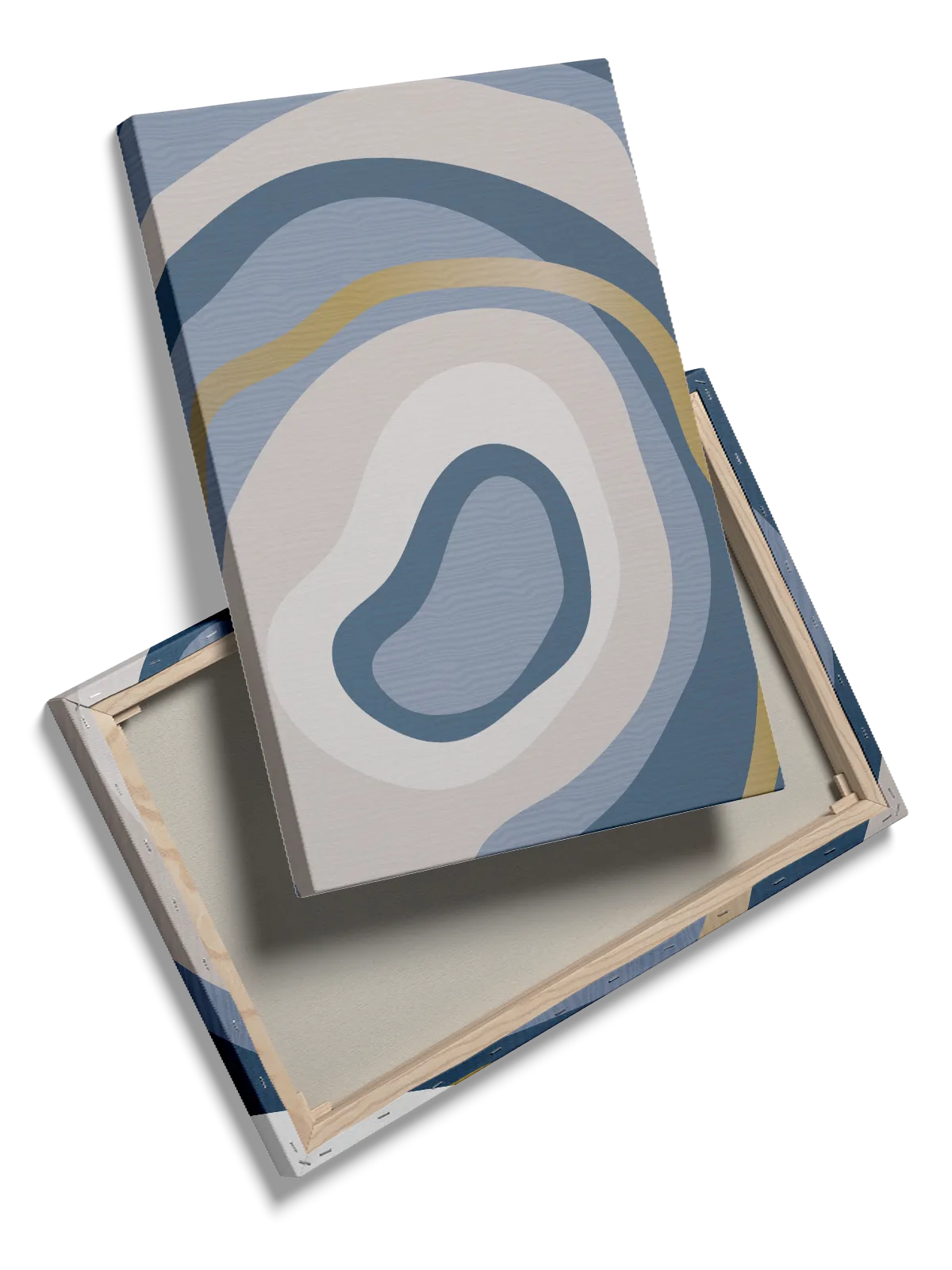 Layered Blue Rings Plakat