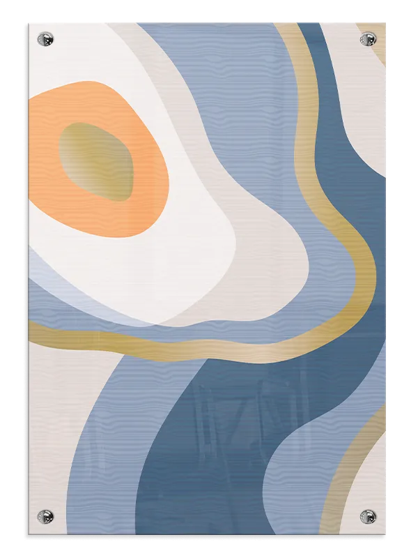 Flowing Contour Layers Plakat