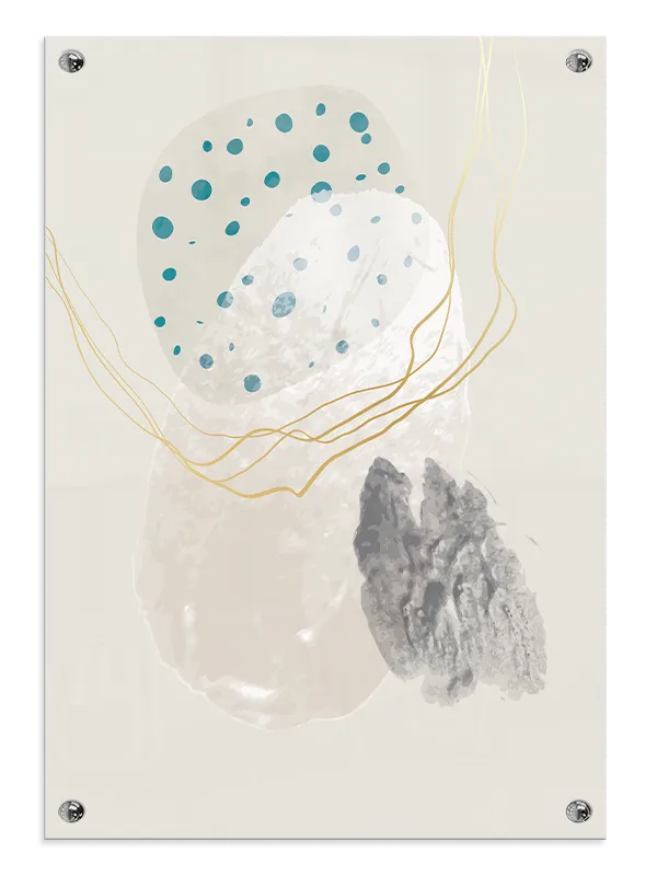 Veiled Pebble Layers Plakat