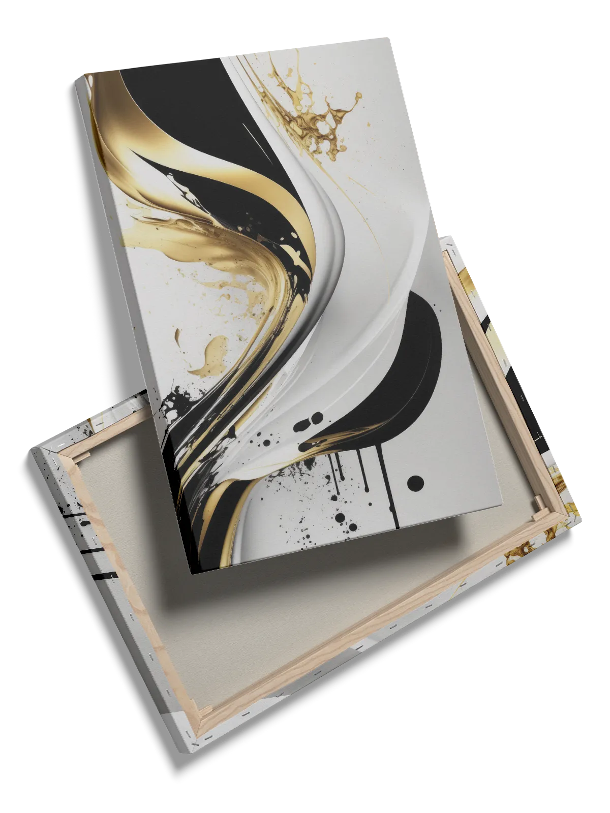 Golden Fluid Motion Plakat