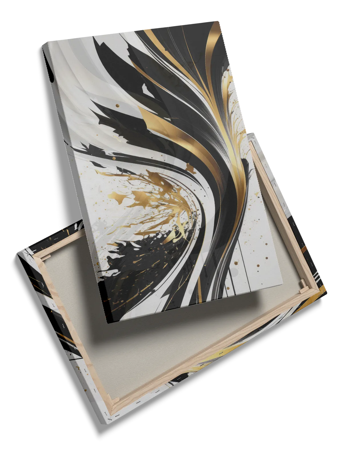 Golden Flow Swirl Plakat