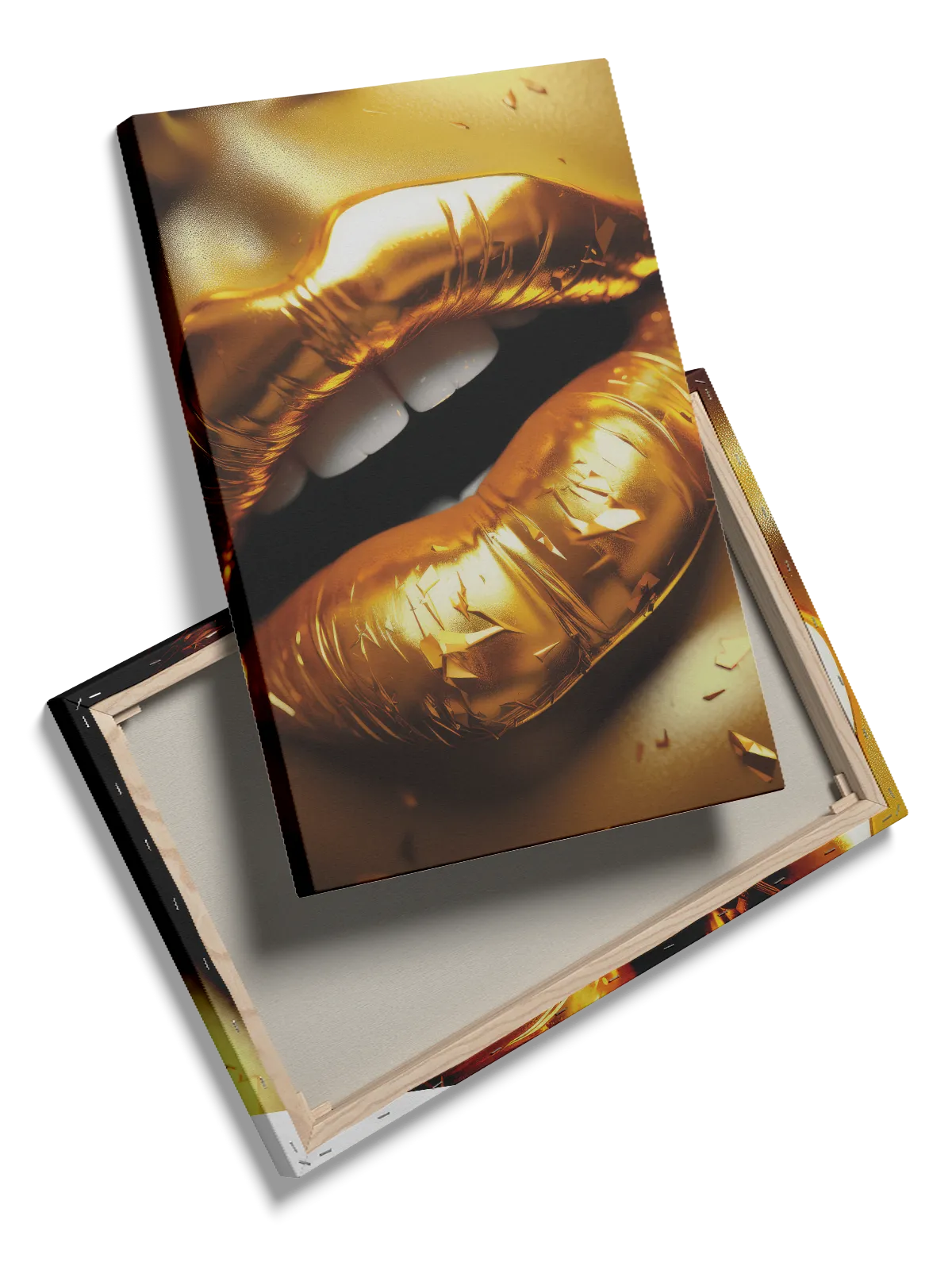 Golden Shattered Lips Plakat