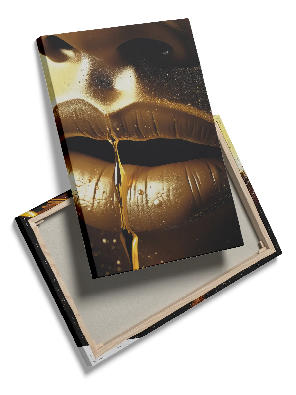Golden Veil Lips Plakat
