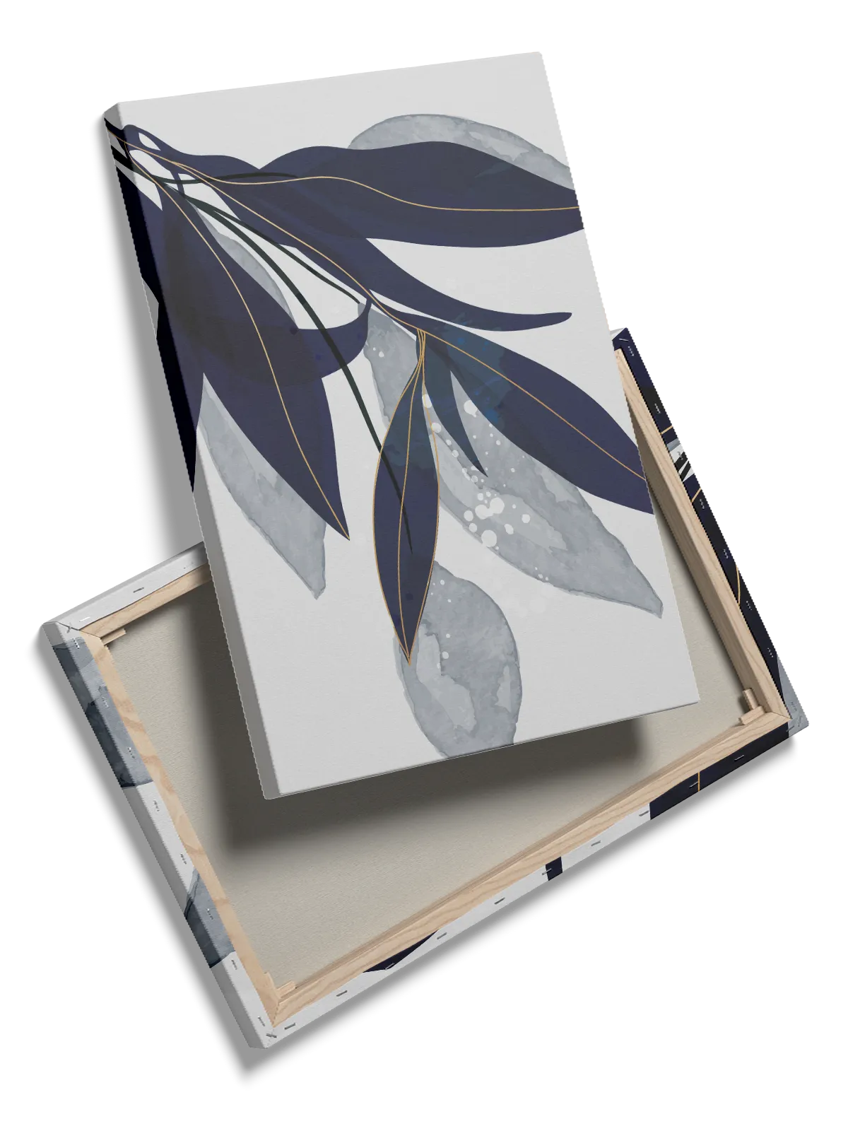 Indigo Leaf Veins Plakat