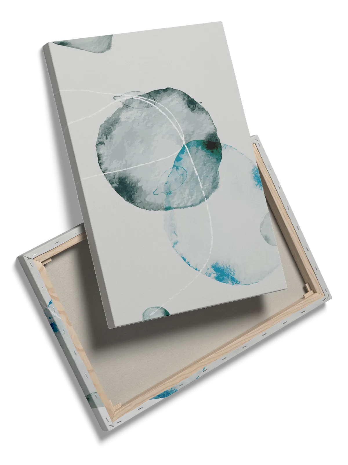 Aqua Veil Circles Plakat