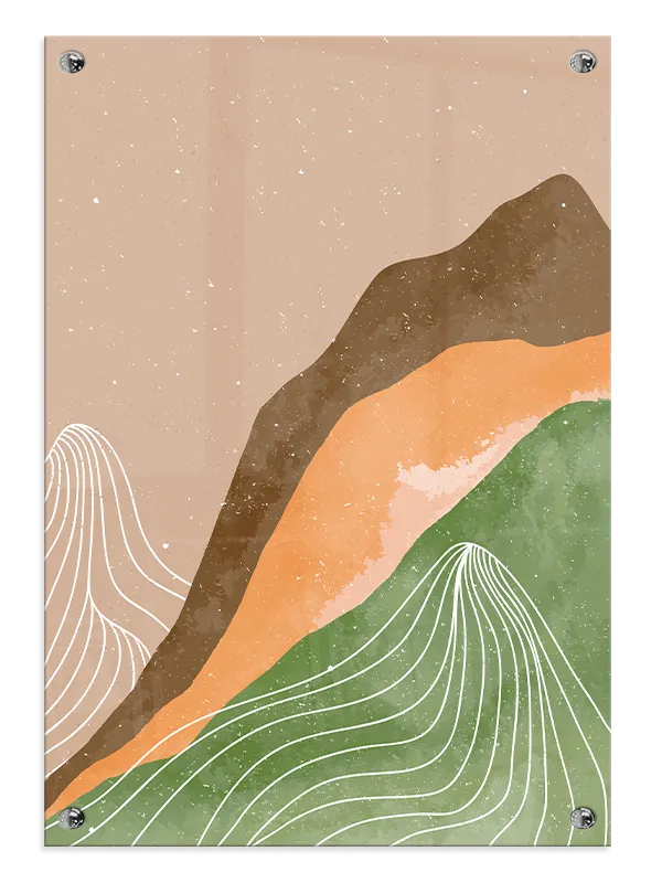 Flowing Earth Layers Plakat