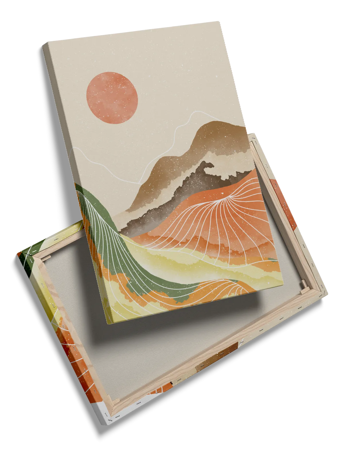 Sunset Terrain Layers Plakat