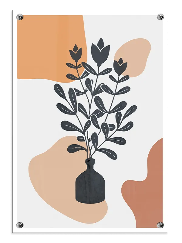 Muted Botanical Silhouette Plakat