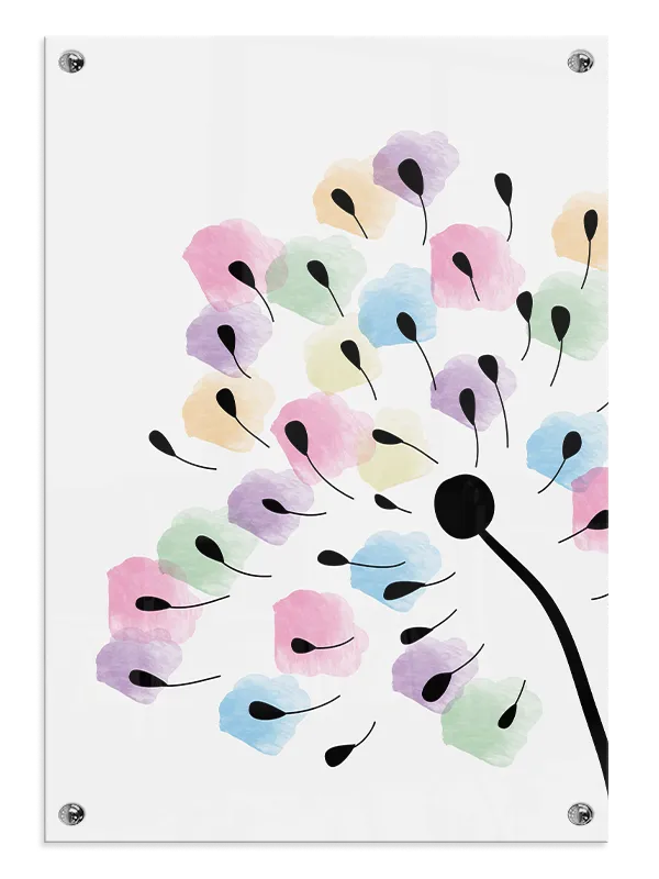 Pastel Bloom Cluster Plakat