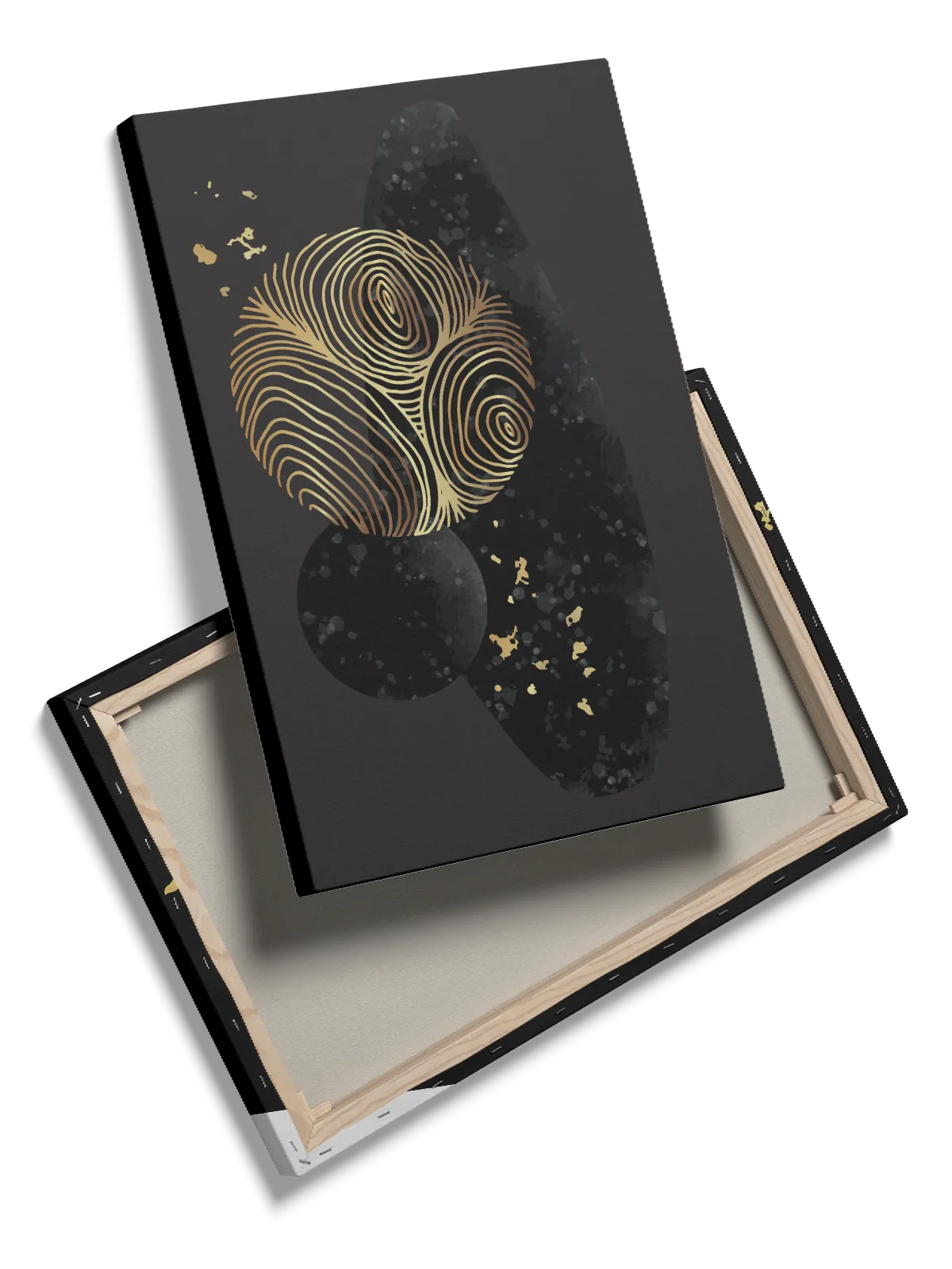 Golden Contour Orbits Plakat
