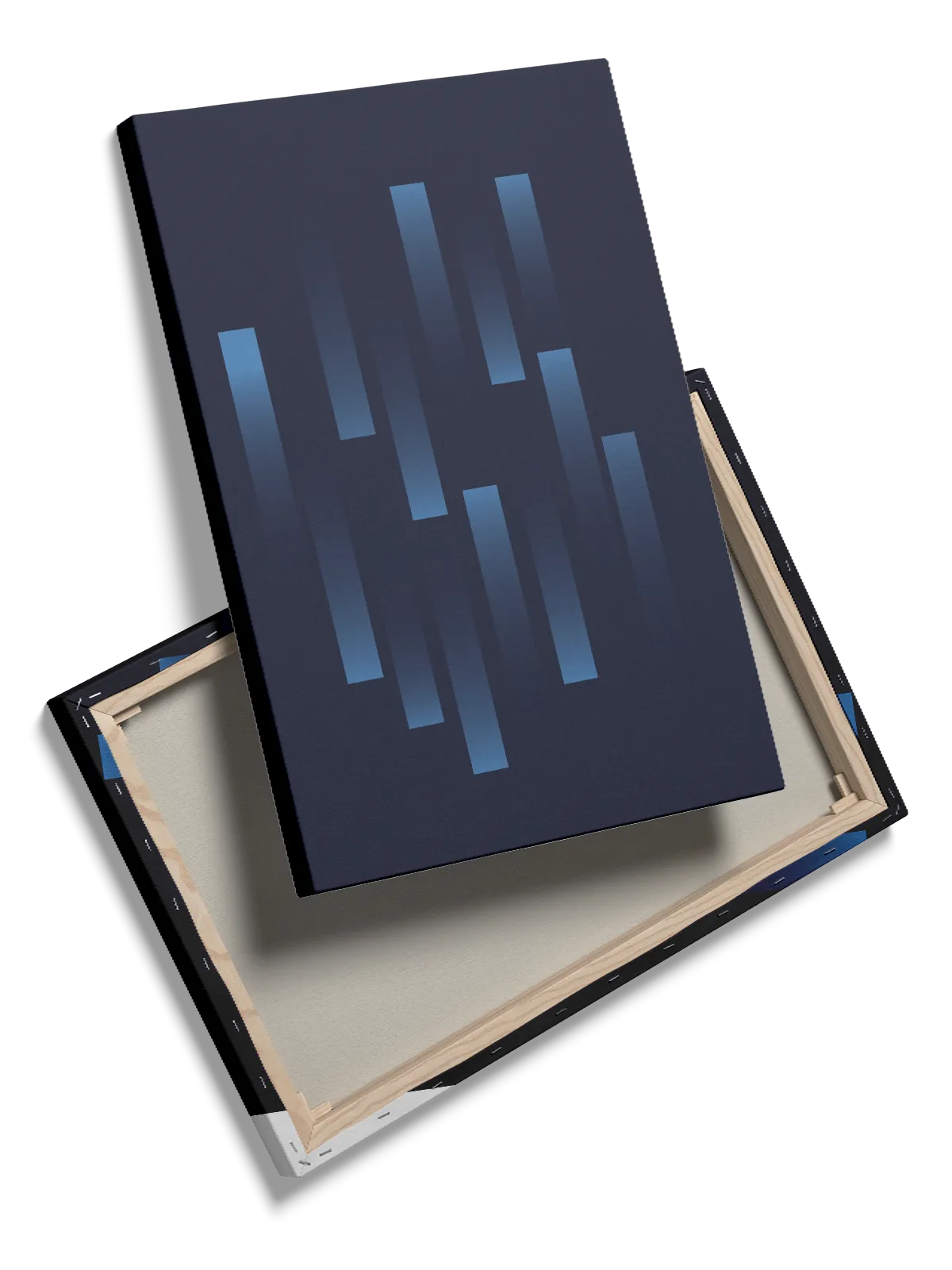 Blue Gradient Bars Plakat