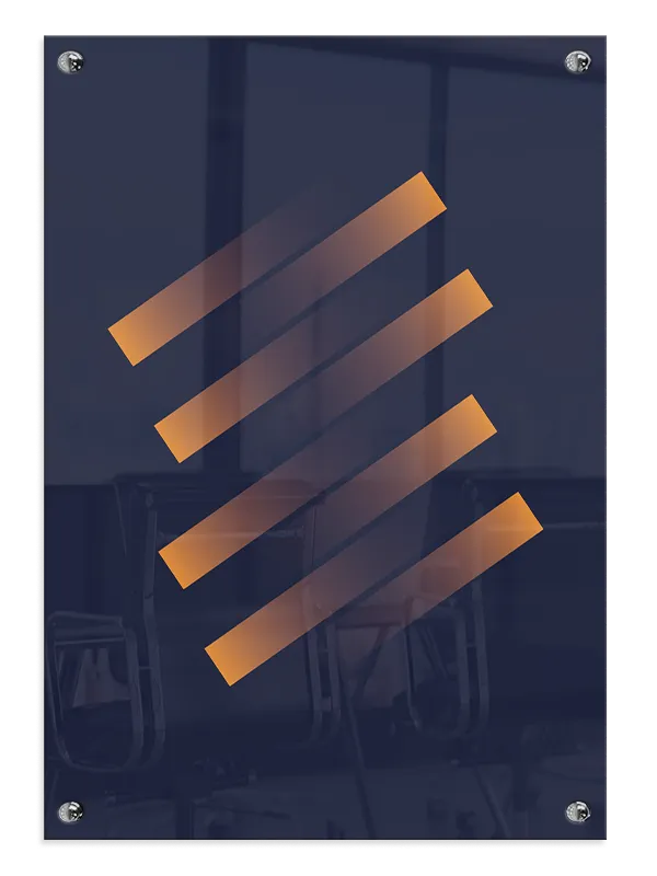 Gradient Bar Layers Plakat