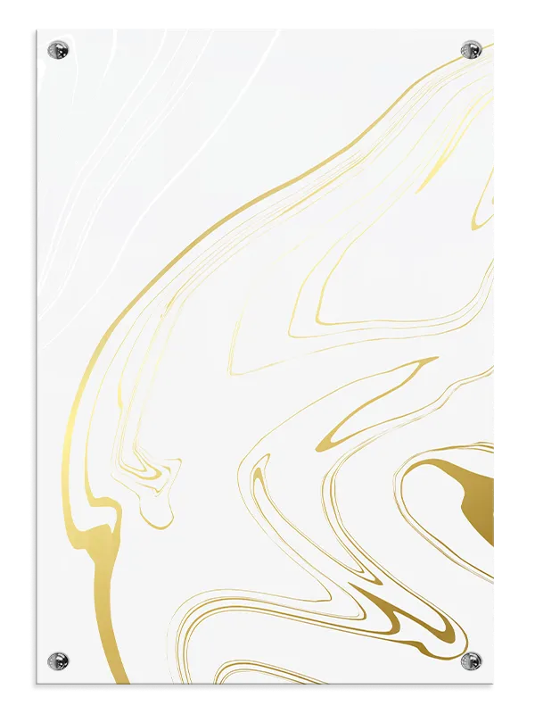 Golden Marble Veins Plakat