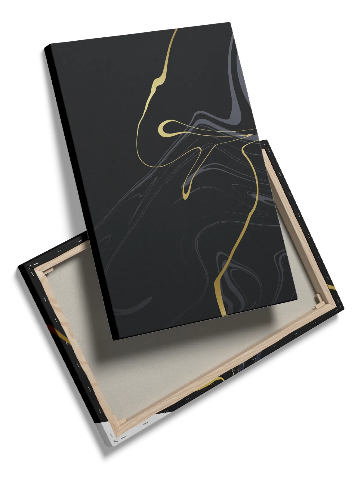 Golden Flow Lines Plakat