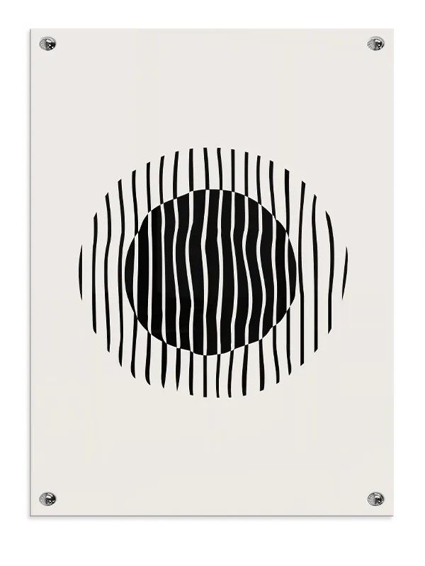 Warped Circle Veins Plakat
