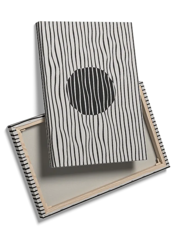 Wavy Orb Contours Plakat