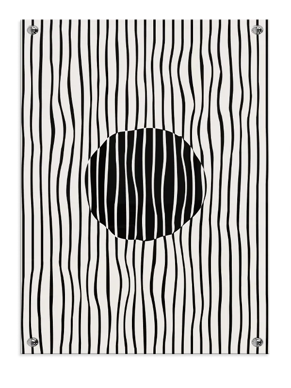 Wavy Orb Contours Plakat