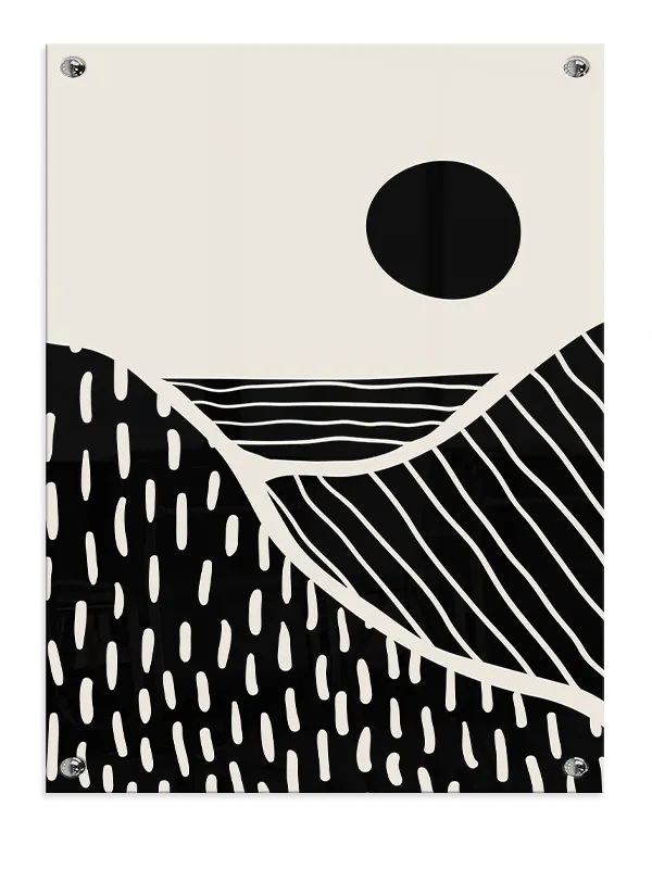 Contour Hills Eclipse Plakat