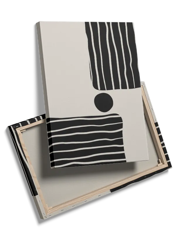 Wavy Lines Contrast Plakat