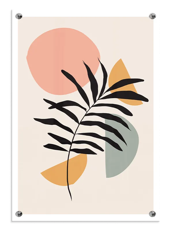 Palm Silhouette Orbit Plakat