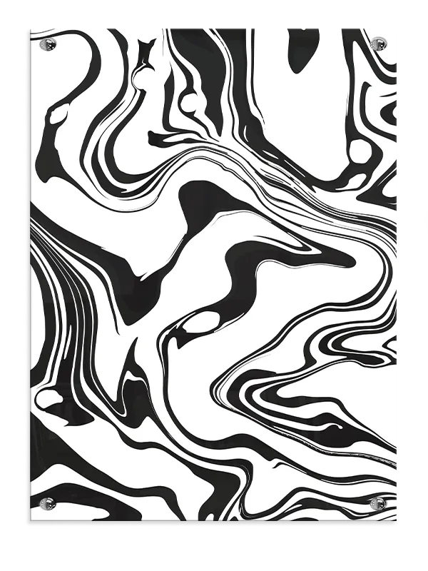 Liquid Marble Contours Plakat