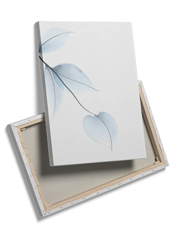 Icy Veined Leaves Plakat
