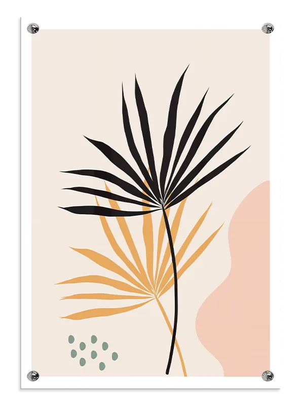 Palm Leaf Harmony Plakat