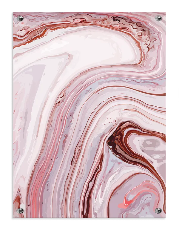 Crimson Veins Flow Plakat