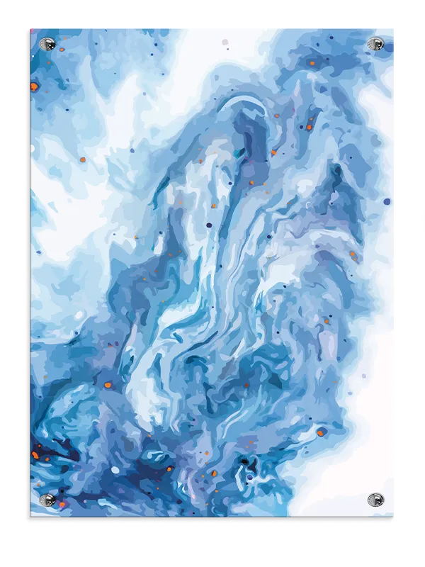 Blue Veins Flow Plakat