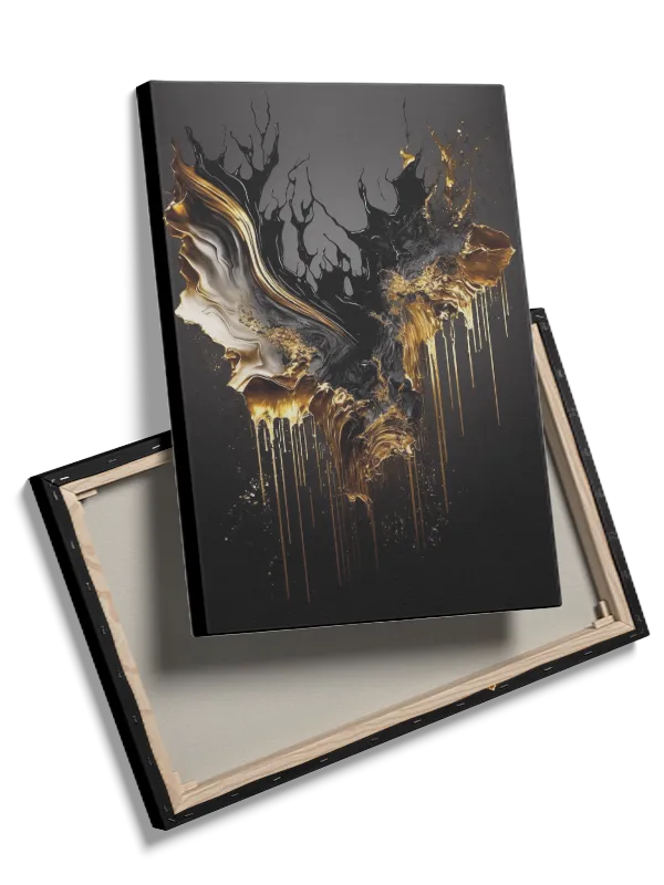 Fluid Gold Motion Plakat