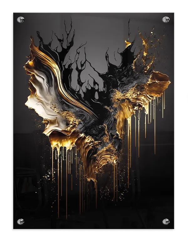 Fluid Gold Motion Plakat