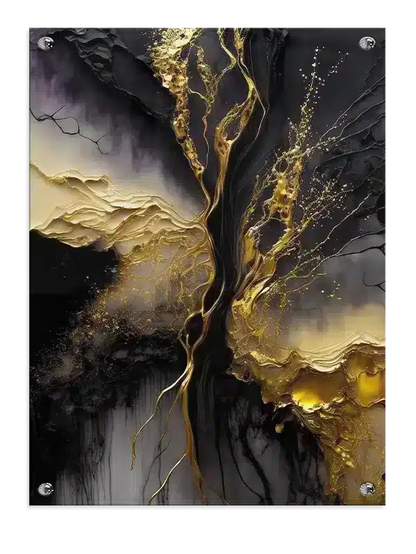 Golden Flow Motion Plakat