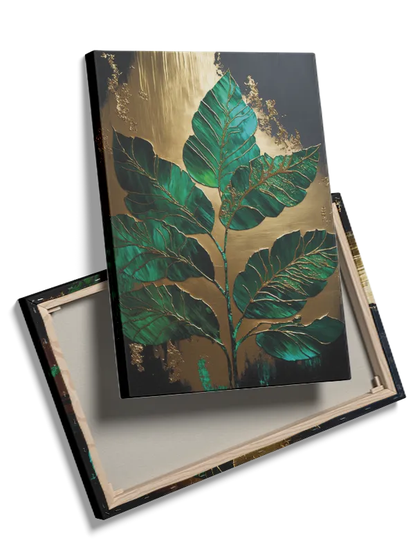 Emerald Vein Leaves Plakat