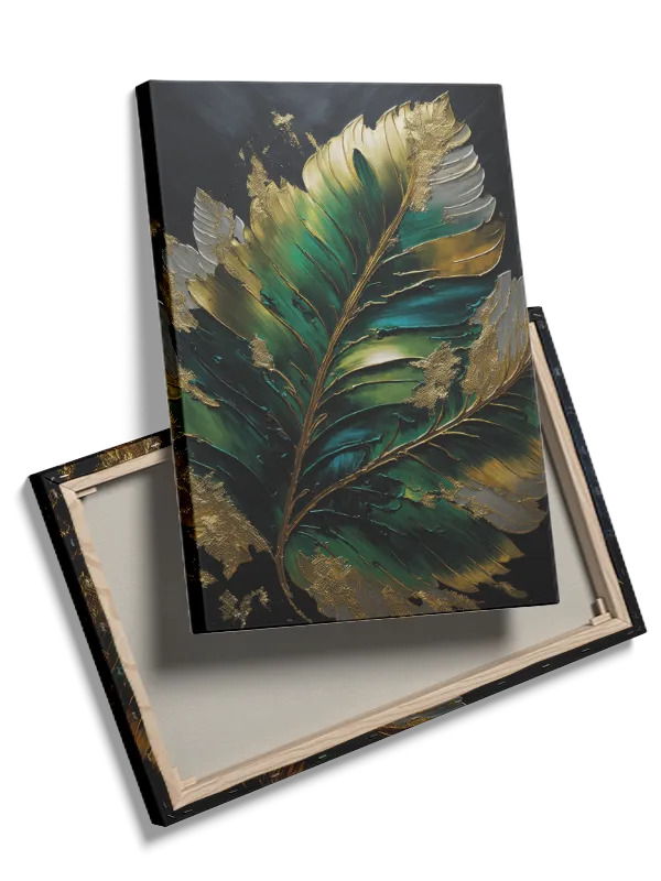 Emerald Leaf Veins Plakat