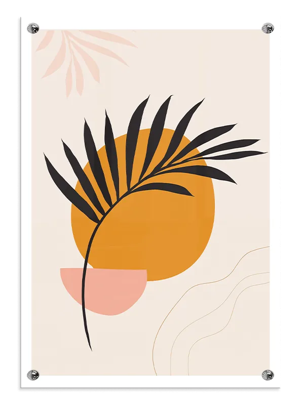 Tropical Silhouette Harmony Plakat