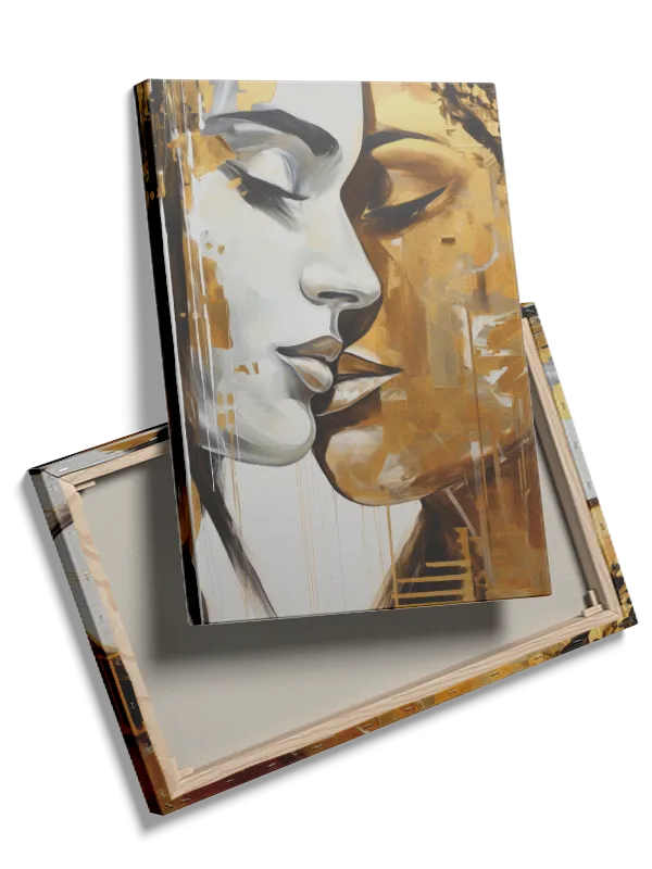 Golden Embrace Faces Plakat