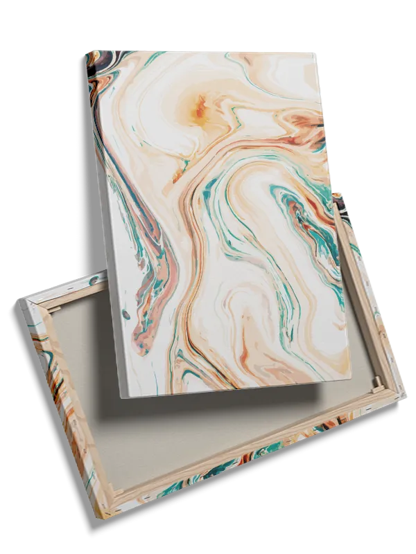 Marbled Flow Contours Plakat