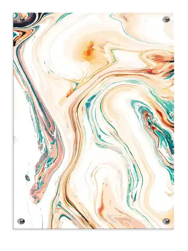 Marbled Flow Contours Plakat
