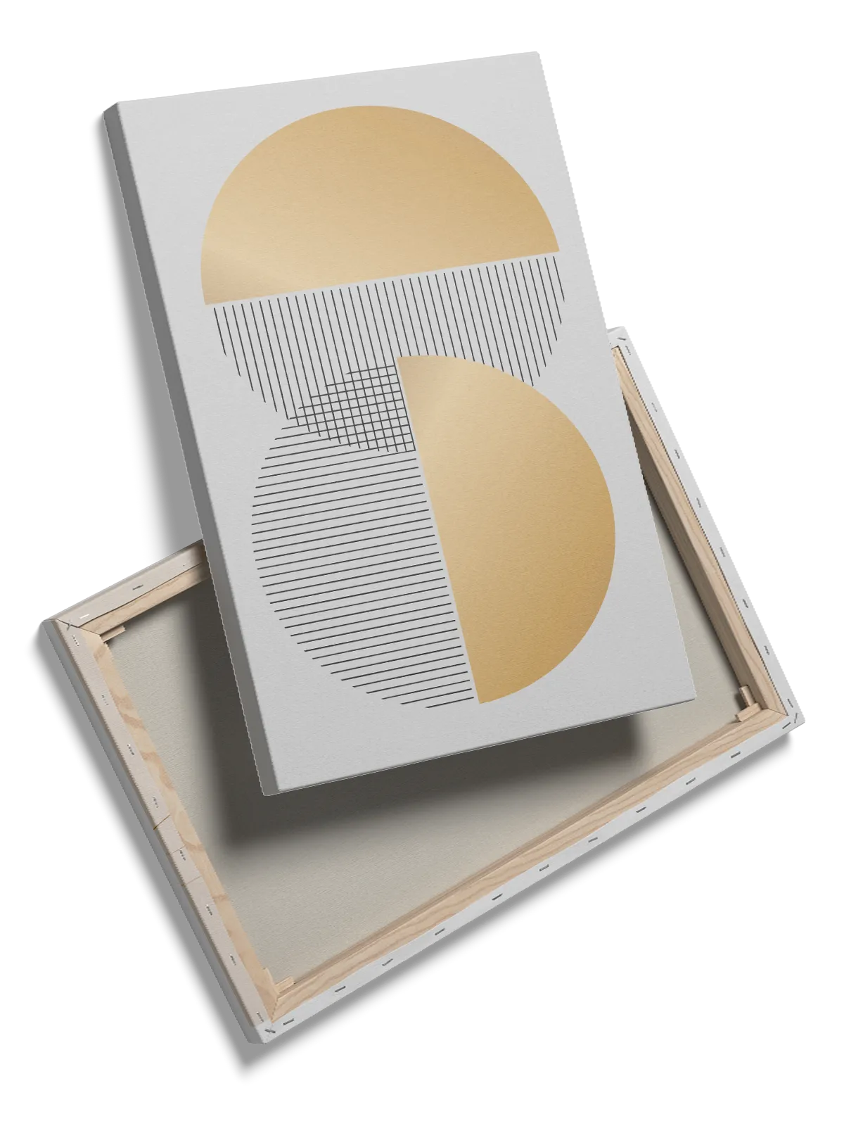 Golden Overlap Circles Plakat