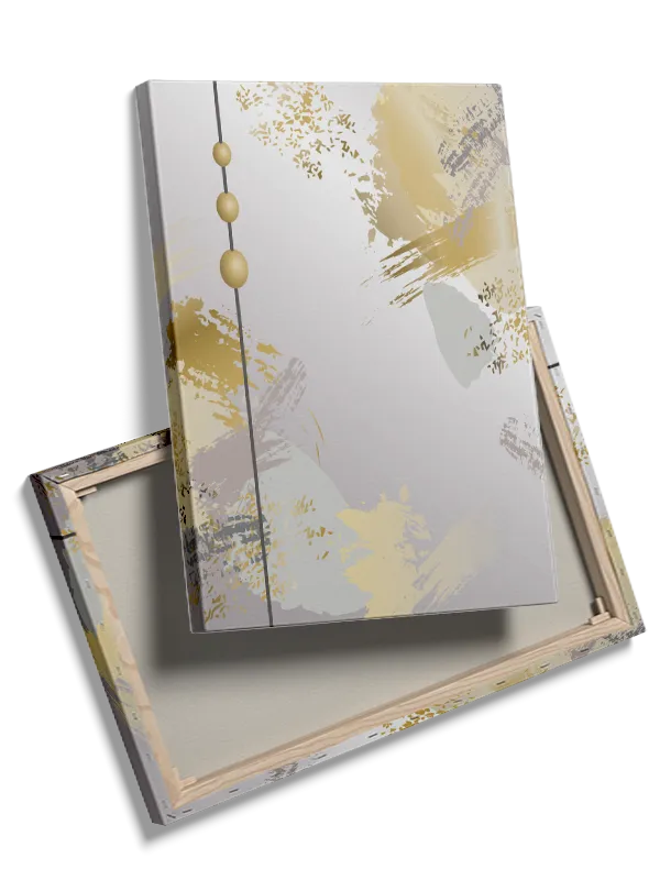 Golden Abstract Strokes Plakat